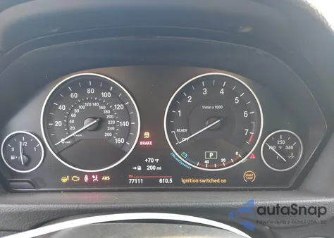 2015 BMW 328I из США, поврежденный, VIN WBA3C1C5XFP852399